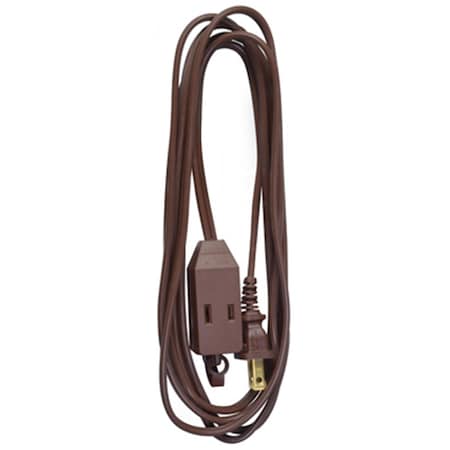 Master Electronics Extension Cord, Indoor, 1 Outlets, Brown, Vinyl, 9 ft 765651